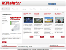 Tablet Screenshot of elektroinstalator.com.pl